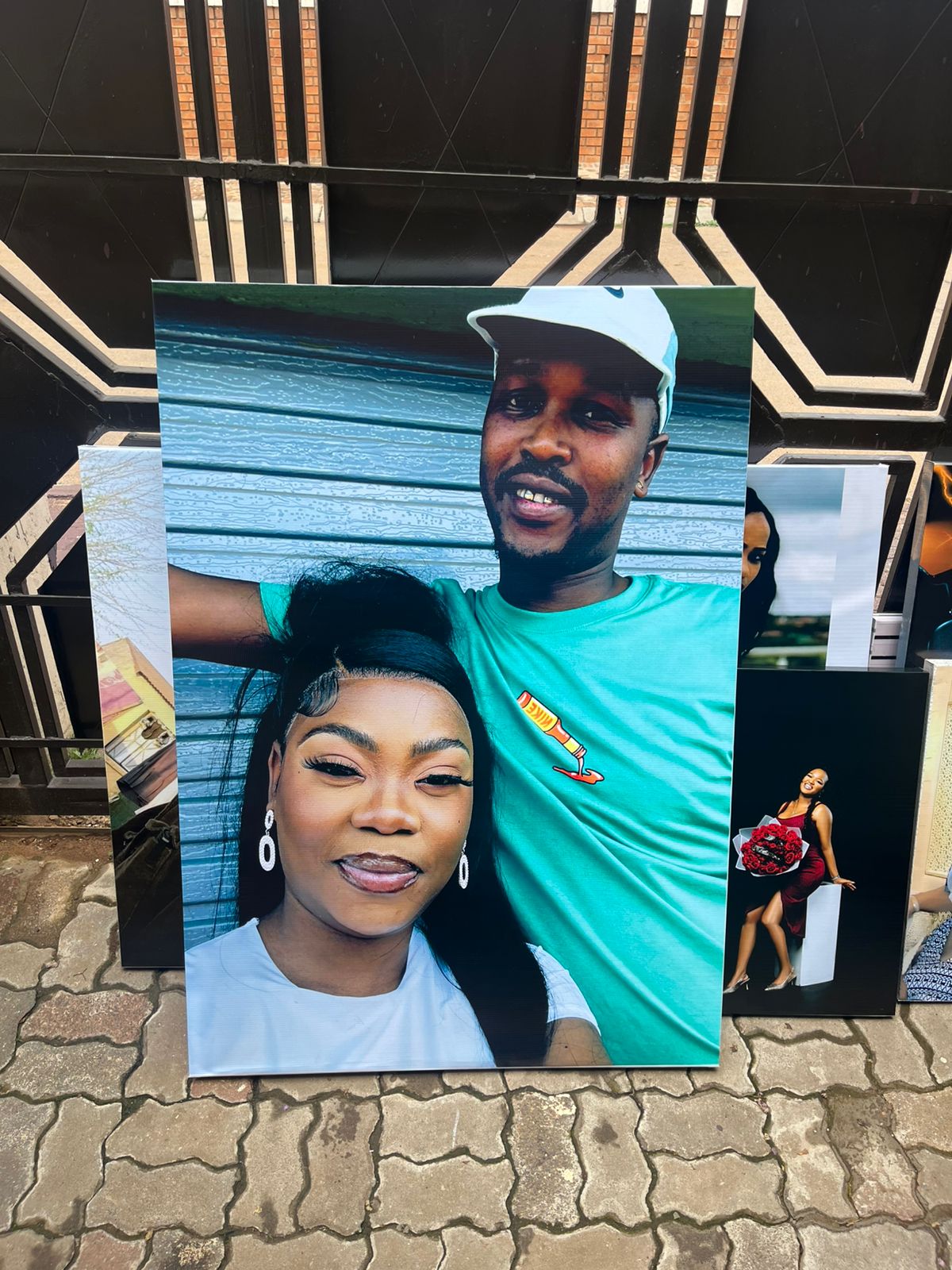 Couple portrait canvas print